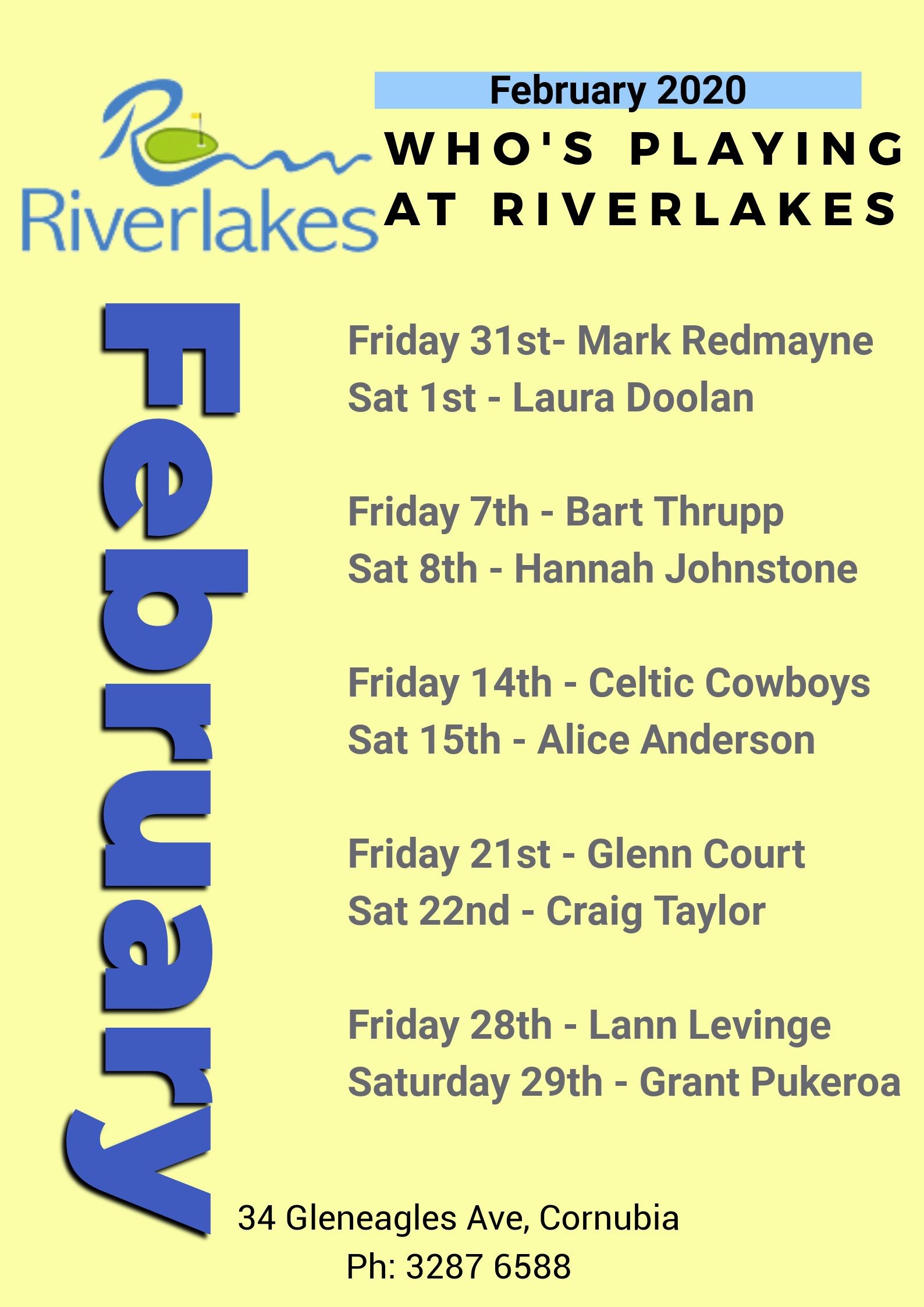 Entertainment Logan LoganHolme Cornubia February 2020